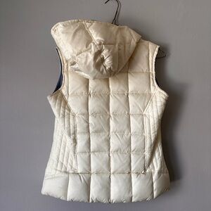 Women's Cream OLD NAVY Hooded Vest